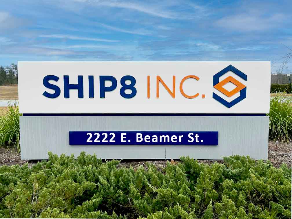 2222 E. Beamer St, Woodland, CA fulfillment center street sign