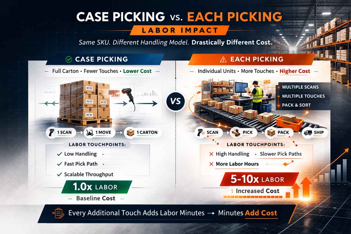 case pack vs. each picking infographic for 3pl fulfillment services Fulfillment Cost Increases